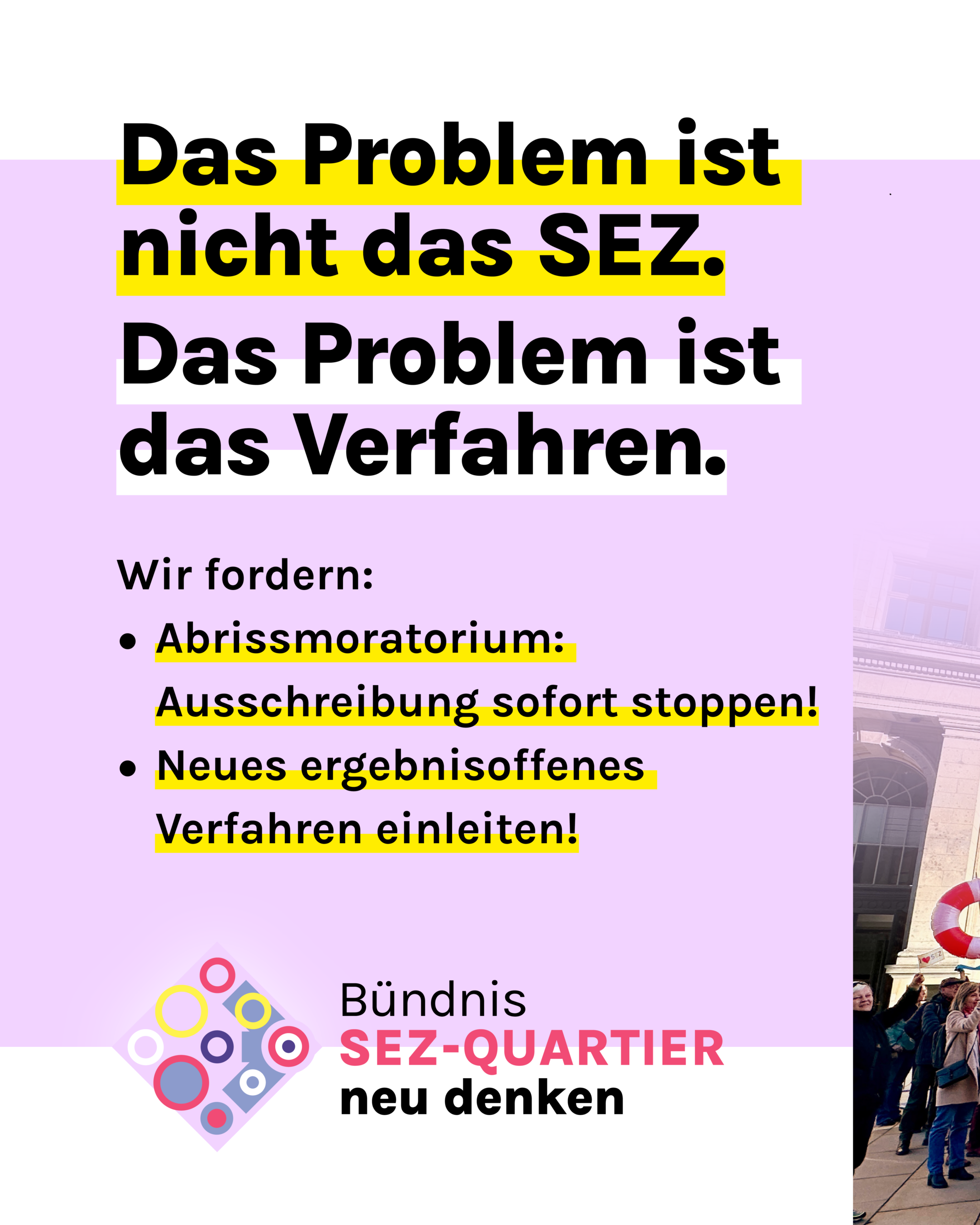 SEZ: Die Abriss-Ausschreibung der WBM stoppen!